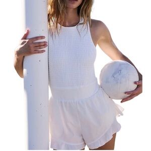 Free People Movement Women's Breathless Shortsie White Sz XL NWOT